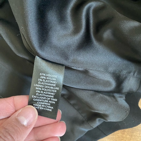 Pink Tartan Size 4 Black Lined Blazer - Picture 7 of 8